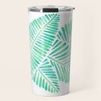 Tropical Banana Leaves - Mint Palette Travel Mug Gallery Image 1