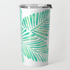 Tropical Banana Leaves - Mint Palette Travel Mug Gallery Image 2