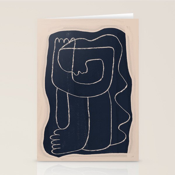 Abstract line art Figure Stationery Card Gallery Image 2
