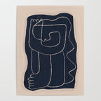 Abstract line art Figure Poster Gallery Image 4