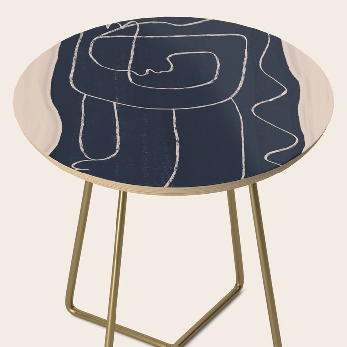 Abstract line art Figure Side Table Gallery Image 2
