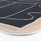 Abstract line art Figure Bath Mat Gallery Image 3