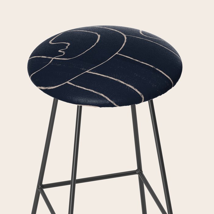 Abstract line art Figure Stool Gallery Image 2