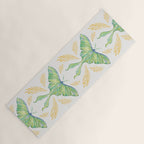 Watercolor Luna Moth Yoga Mat Gallery Image 1