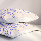 Cheetah Crush lines (cobalt) Pillow Sham Gallery Image 3