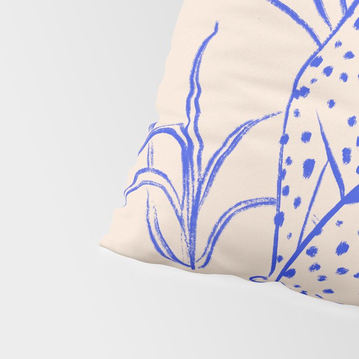 Cheetah Crush lines (cobalt) Pillow Sham Gallery Image 4