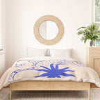 Cheetah Crush lines (cobalt) Duvet Cover Gallery Image 3
