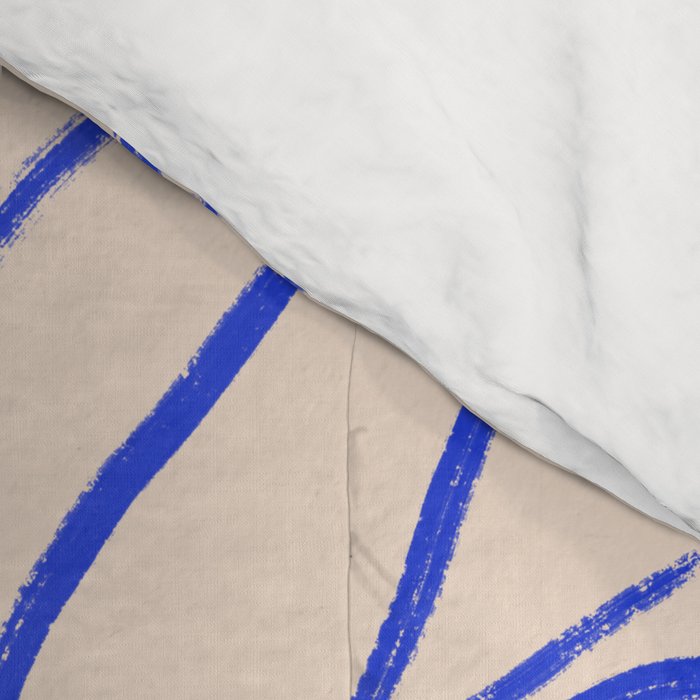 Cheetah Crush lines (cobalt) Comforter Gallery Image 4