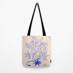Cheetah Crush lines (cobalt) Tote Bag Gallery Image 2