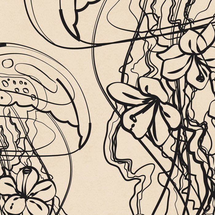 Minimal Floral Jellyfishes 1 Coffee Mug Gallery Image 2