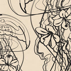 Minimal Floral Jellyfishes 1 Coffee Mug Gallery Image 2