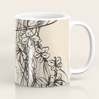 Minimal Floral Jellyfishes 1 Coffee Mug Gallery Image 1
