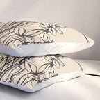 Minimal Floral Jellyfishes 1 Pillow Sham Gallery Image 3