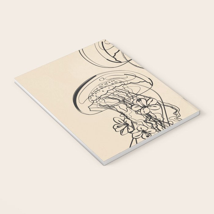Minimal Floral Jellyfishes 1 Notebook Gallery Image 3