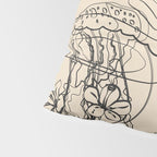 Minimal Floral Jellyfishes 1 Pillow Sham Gallery Image 4