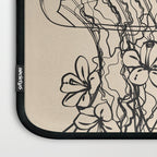 Minimal Floral Jellyfishes 1 Laptop Sleeve Gallery Image 3