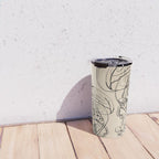 Minimal Floral Jellyfishes 1 Travel Mug Gallery Image 4