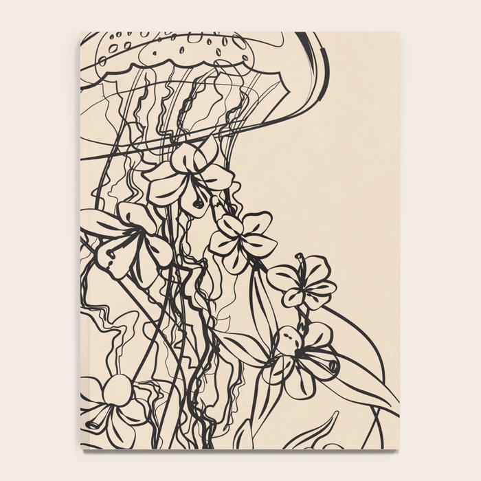 Minimal Floral Jellyfishes 1 Notebook Gallery Image 4