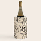 Minimal Floral Jellyfishes 1 Wine Chiller Gallery Image 1