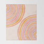 Double Rainbow Drawing Throw Blanket Gallery Image 2