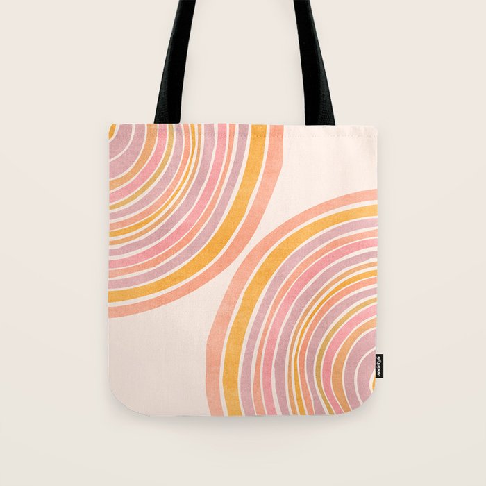 Double Rainbow Drawing Tote Bag Gallery Image 1