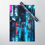 Streets of Neo-Tokyo Wrapping Paper Gallery Image 1