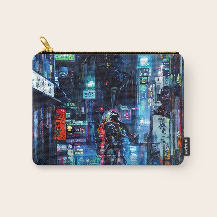 Streets of Neo-Tokyo Carry All Pouch Gallery Image 1