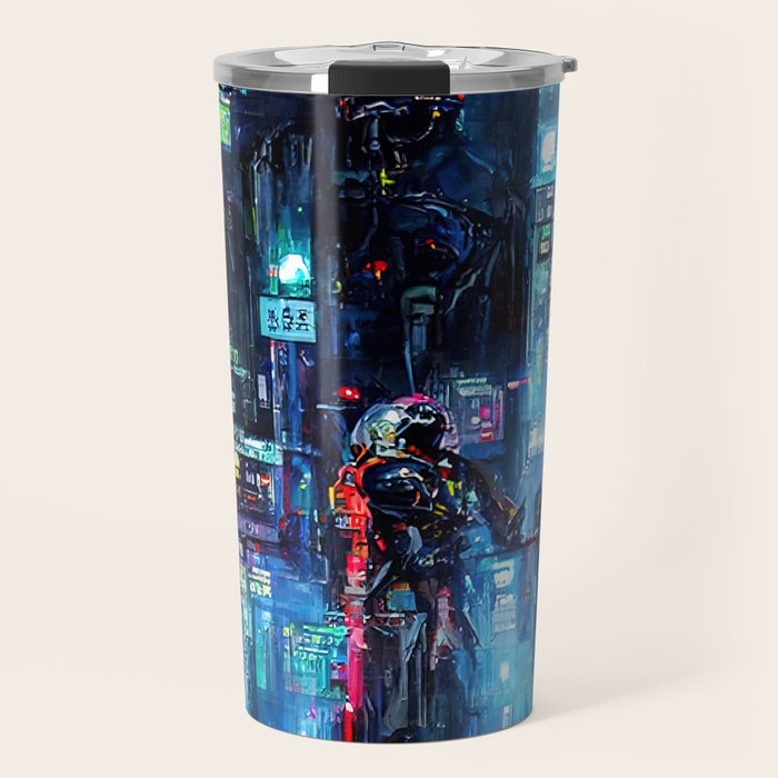 Streets of Neo-Tokyo Travel Mug Gallery Image 1