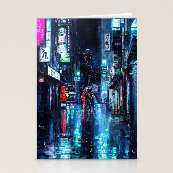 Streets of Neo-Tokyo Stationery Card Gallery Image 2