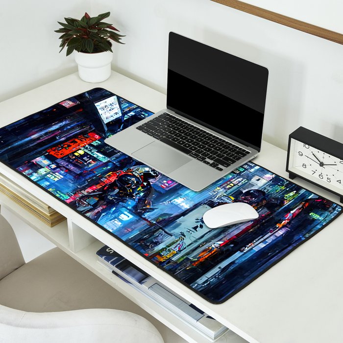 Streets of Neo-Tokyo Desk Mat Gallery Image 2