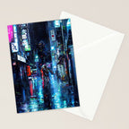Streets of Neo-Tokyo Stationery Card Gallery Image 2