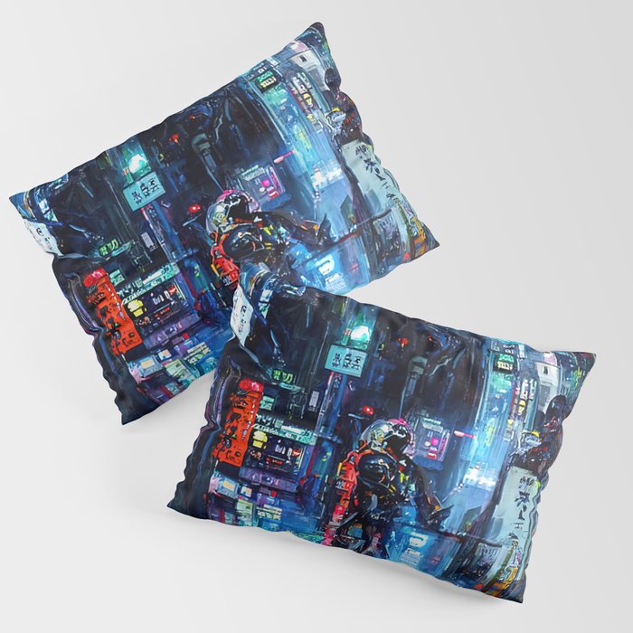 Streets of Neo-Tokyo Pillow Sham Gallery Image 3