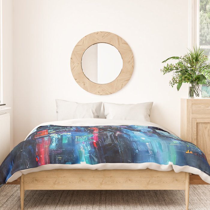 Streets of Neo-Tokyo Duvet Cover Gallery Image 3