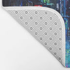 Streets of Neo-Tokyo Bath Mat Gallery Image 2