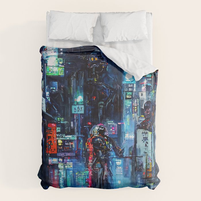Streets of Neo-Tokyo Comforter Gallery Image 1