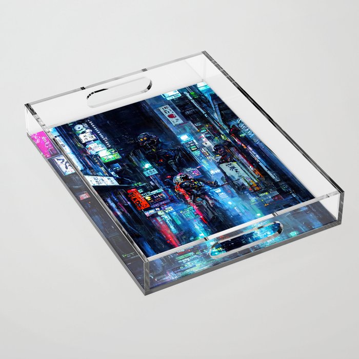 Streets of Neo-Tokyo Acrylic Tray Gallery Image 1