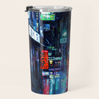 Streets of Neo-Tokyo Travel Mug Gallery Image 3