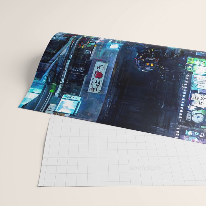 Streets of Neo-Tokyo Wrapping Paper Gallery Image 2