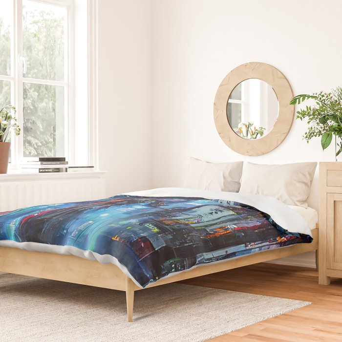 Streets of Neo-Tokyo Duvet Cover Gallery Image 2