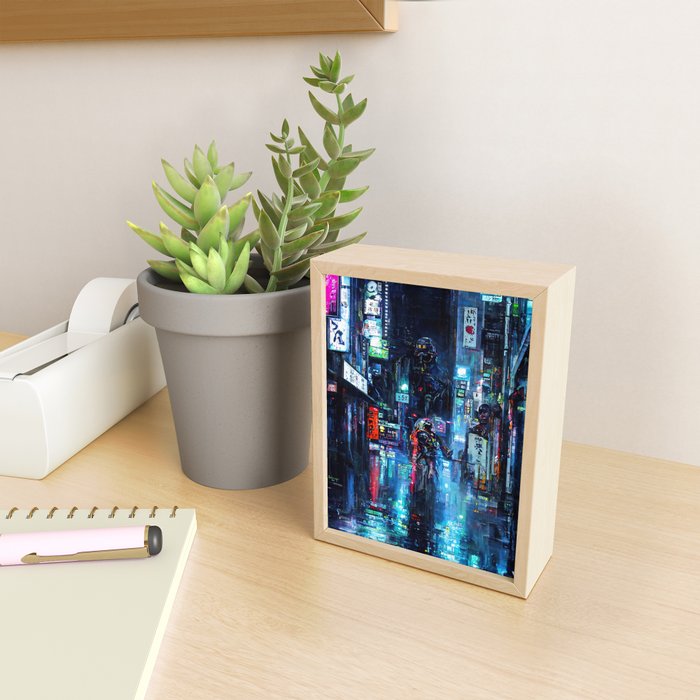 Streets of Neo-Tokyo Mini Art Print Gallery Image 2