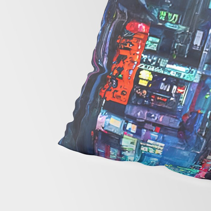 Streets of Neo-Tokyo Pillow Sham Gallery Image 4