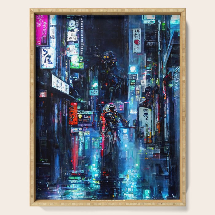 Streets of Neo-Tokyo Serving Tray Gallery Image 1