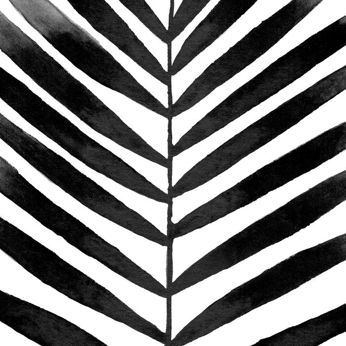 Palm Leaf Watercolor | Black and White Coffee Mug Gallery Image 2