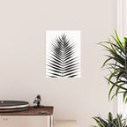 Palm Leaf Watercolor | Black and White Poster Gallery Image 2