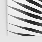 Palm Leaf Watercolor | Black and White Poster Gallery Image 3