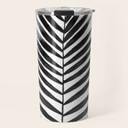 Palm Leaf Watercolor | Black and White Travel Mug Gallery Image 1