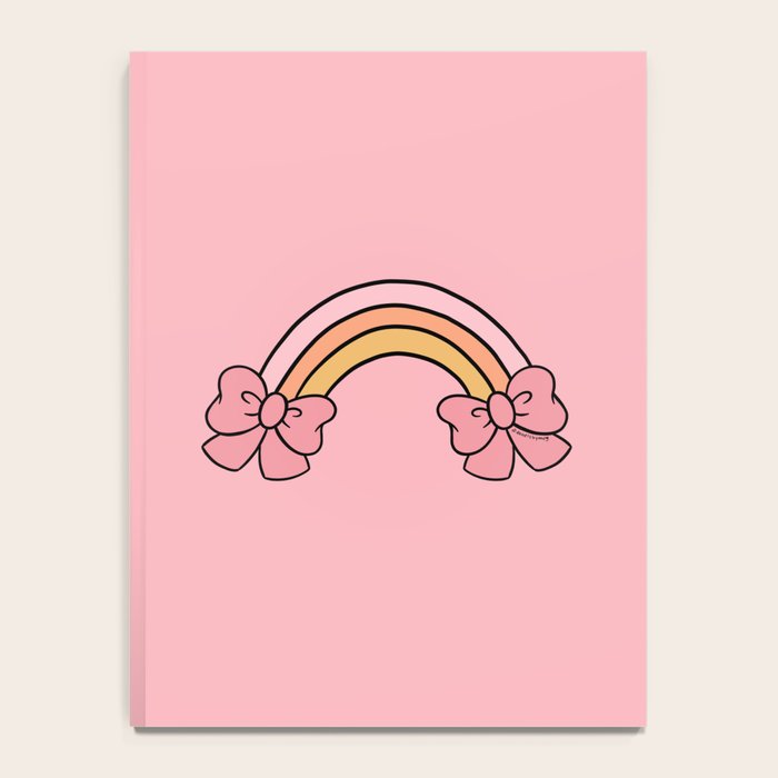 Bow Rainbow in Pink Notebook Gallery Image 4