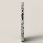 Old Moroccan Tiles Pattern Teal Beige Distressed Style iPhone Case Gallery Image 2
