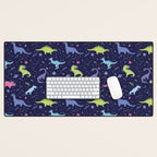 Dinosaurs in Space Desk Mat Gallery Image 1