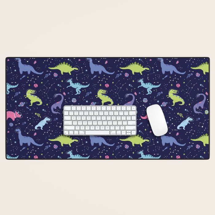 Dinosaurs in Space Desk Mat Gallery Image 1